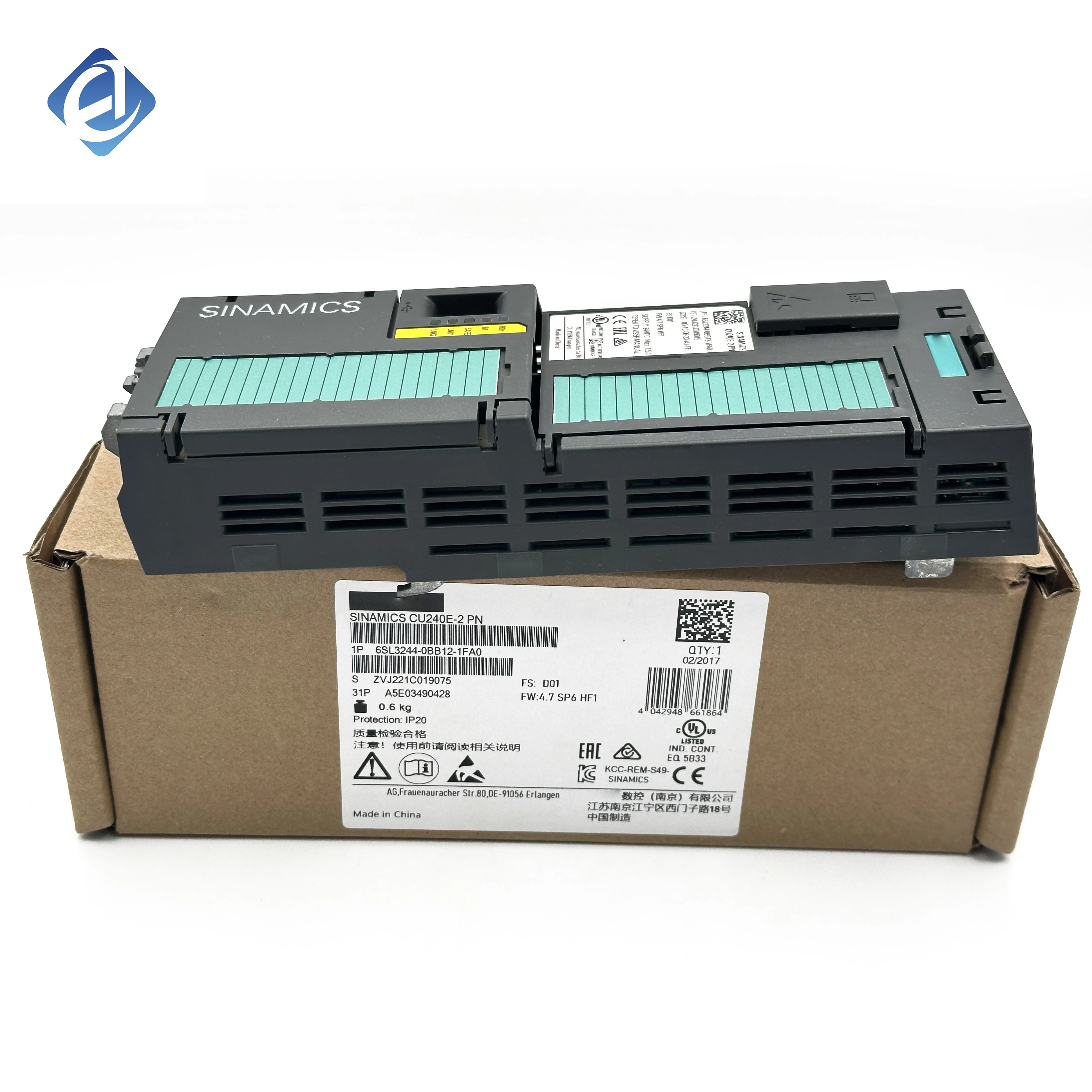 New Original 6SL3244-0BB12-1FA0 6sl32440bb121fa0 Extension Module Stock in Warehouse