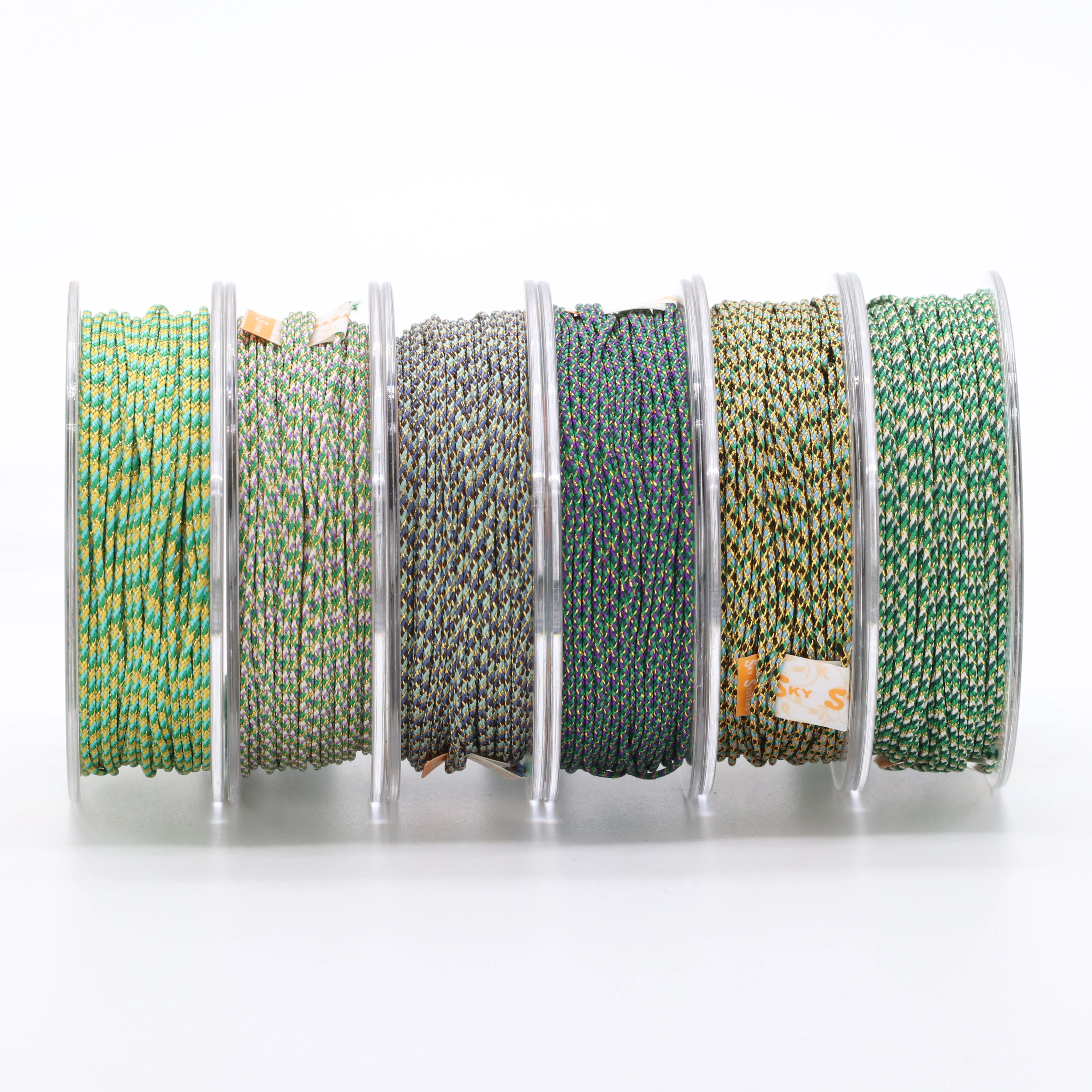 Colorful SKY H Polyester Jewelry Cord 0.9~1.5mm - Ideal for
