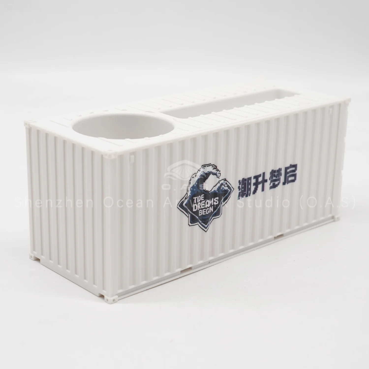 ltide plastic storage box model scale 135 shipping container oas factory customizable pen holder model-11