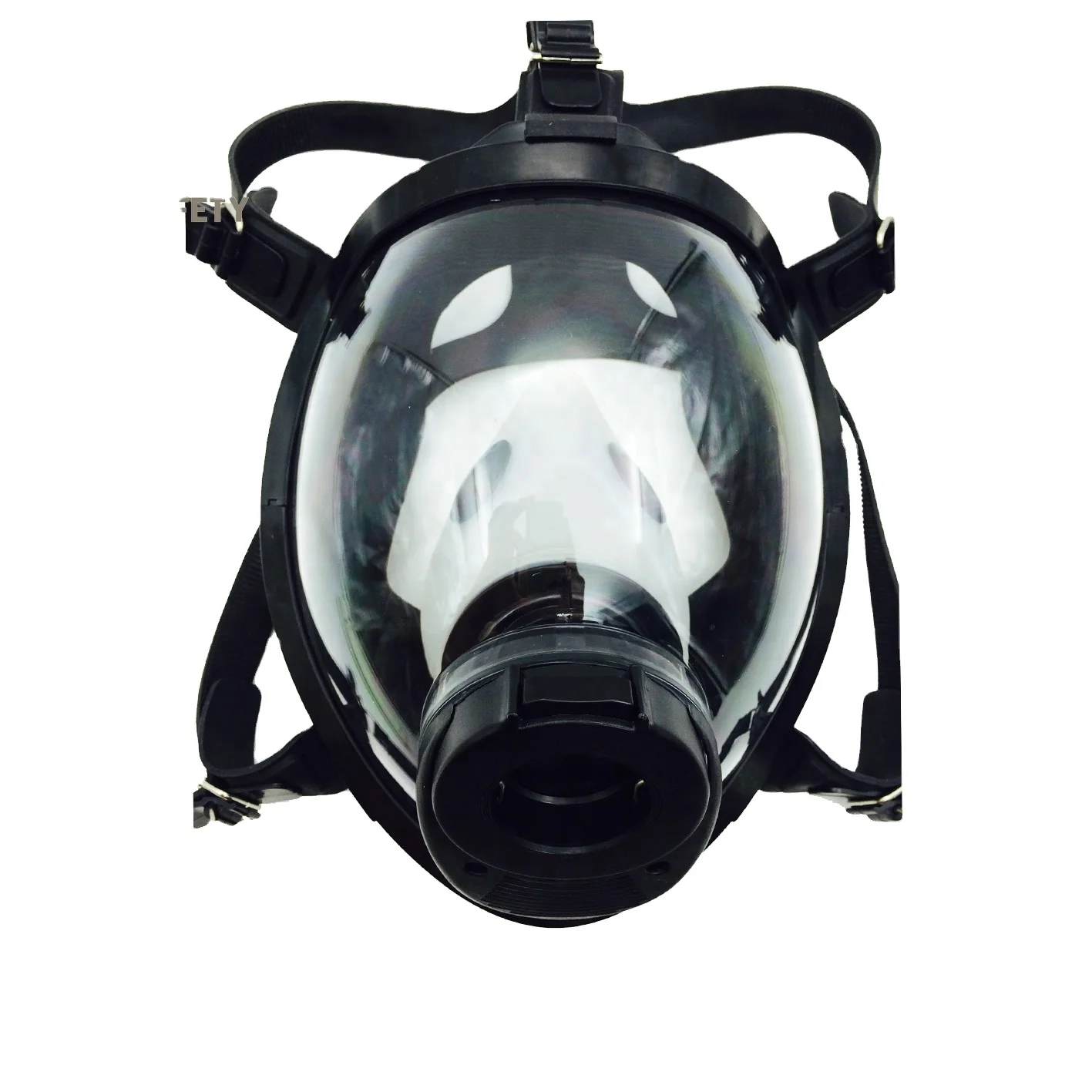 SCBA Mask PPE Breathing Large Visual Field Low Weight Gas Mask Rescue for Firemen Chemical Industry Scientific Treatment