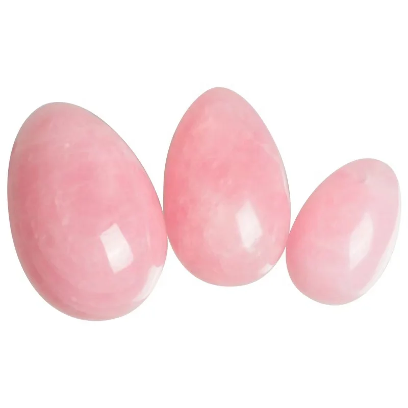 Gemstone Rose Quartz Jade Yoni Egg Crystal Vaginal Eggs Pink Green Quartz Crystal Stone