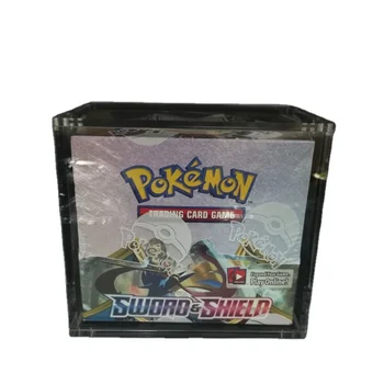 CUSTOM High Quality Clear Pokemon acrylic Box with Magnetic Lid Acrylic Pokemon Booster Box