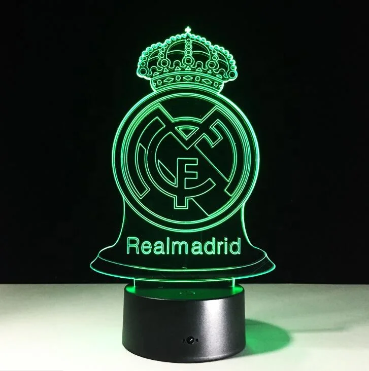 3d Lampe LED Lumière De Nuit Avec Télécommande, USB Et Alimentation Par