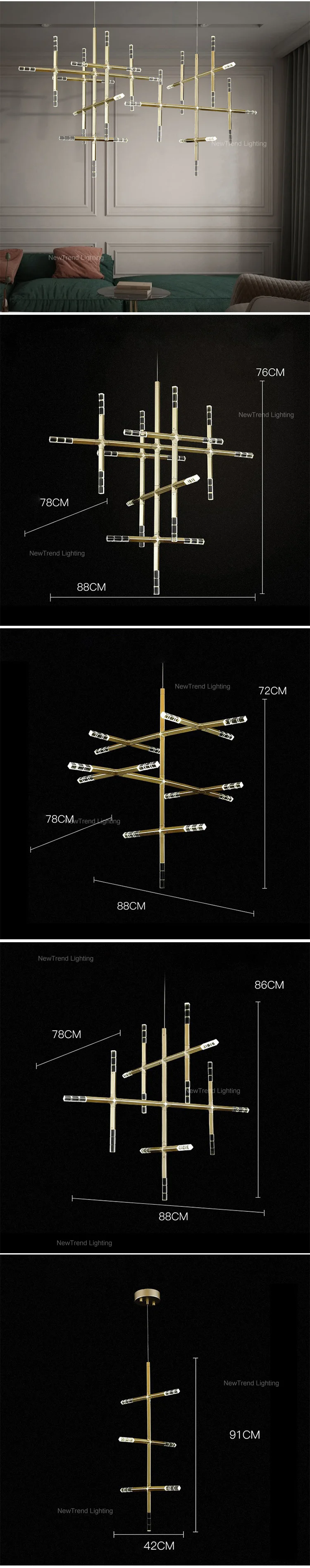 cpl 12 high quality custom indoor decoration large hotel hall project led chandelier lamp-1