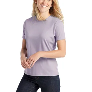 Custom Logo Short-Sleeve Loose T-Shirt Ladies Fitness Women Yoga Tops Workout 95% Cotton t Shirt