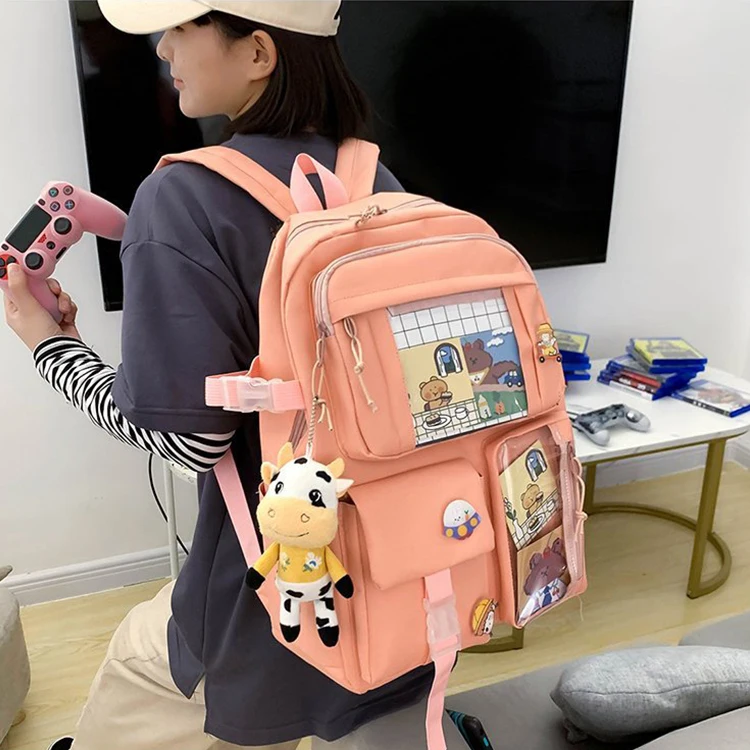 Hot Selling Cute Nylon Bag Hiking School Backpacks Trend School Bags