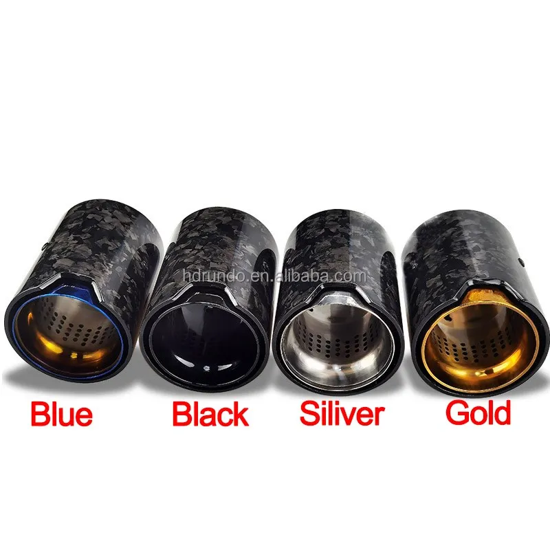 Chrome Stainless Steel Carbon Fiber Muffler Exhaust Tip For BMW M2 M3 M4 F87 F80 F82 F83 M5 F10 M6 F12 F13 X5M X6M