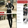 Uniform suit+Peak cap+Epaulettes 1+5 accessories
