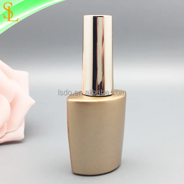 11ml Custom Made Empty Matte Gold Uv Gel Nail Polish Bottles Flat Wholesale  With Brushes And Rose Gold Nail Polish Caps - Buy Gel Empty Nail Polish  Bottles,Gold Nail Polish Bottles,Empty Gel