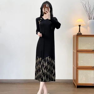 Best-selling Large-size Women's Clothing - All Sizes Fitted and Pleated Dress for Wholesale