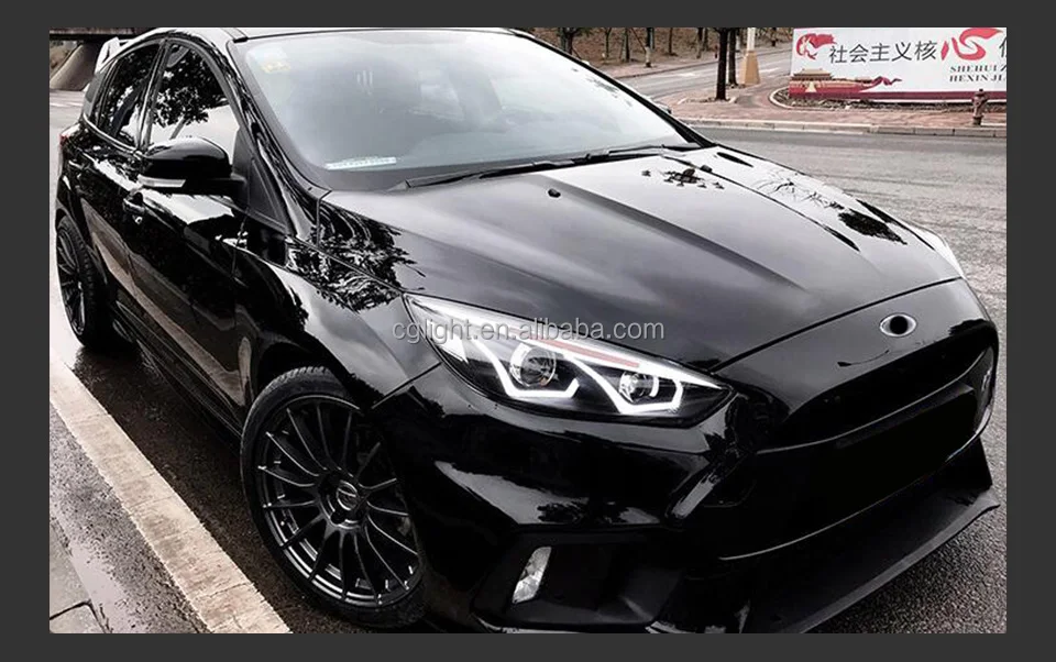 Faro delantero para coche Ford Focus, lente de proyector, señal dinámica Drl, accesorios automotrices, 2015-2017