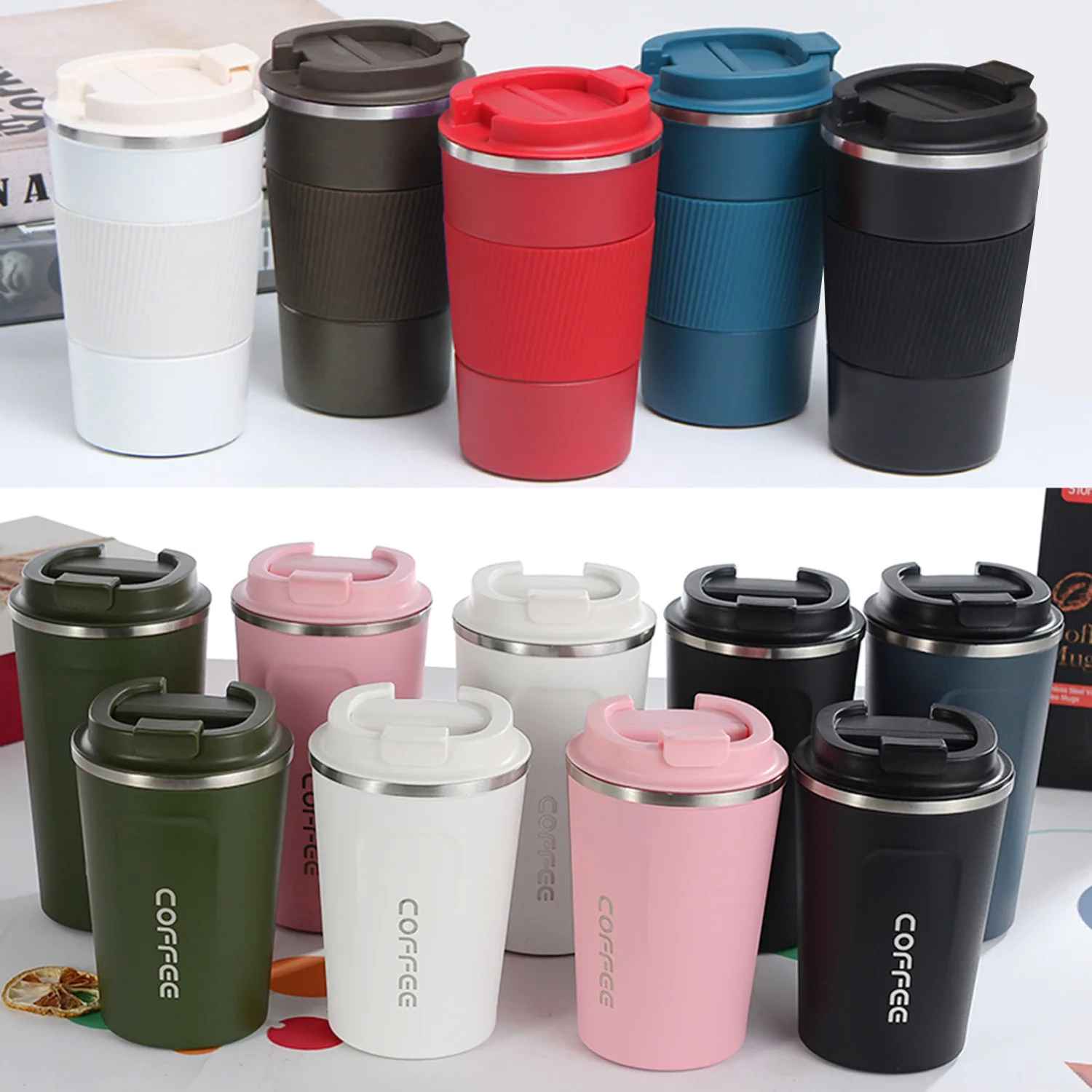 Vacuum Insulated Mugs Hot And Cold Drink Cups 12oz Vacuum Coffee Mug ...