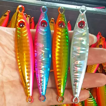 CHEERY Iron Plate Bait Artificial Hard Bait Metal Lure for Mackerel Grouper Cod Hairtail-Sea & Boat Fishing 60g/80g/100g – Metal Jig – view 4