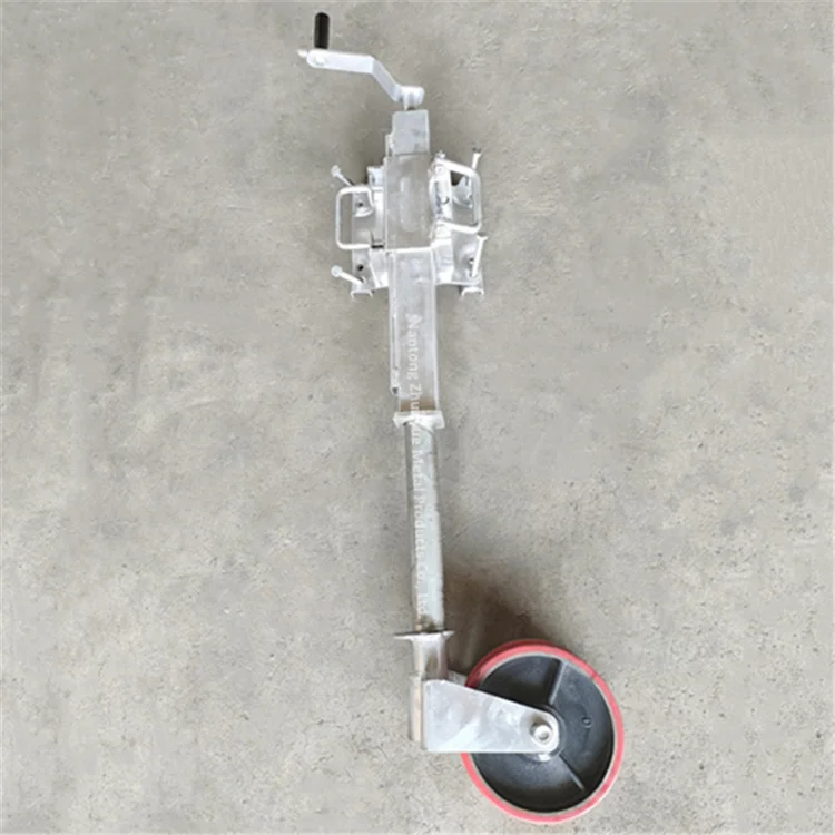 Double 8'' Jockey Wheel Heavyduty Trailer Stabilizer Jack with Cast