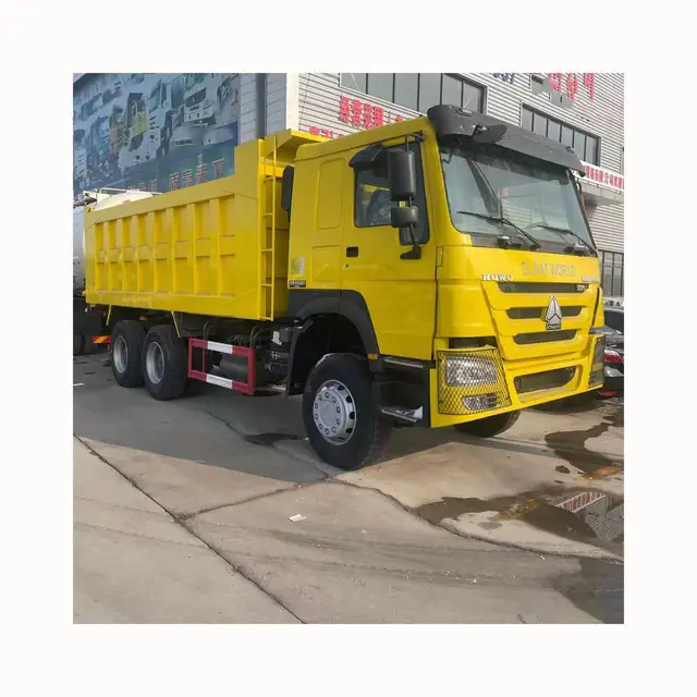 The used Sinotruk Howo heavy-duty diesel 371 horsepower 6X4 dump truck is in good condition