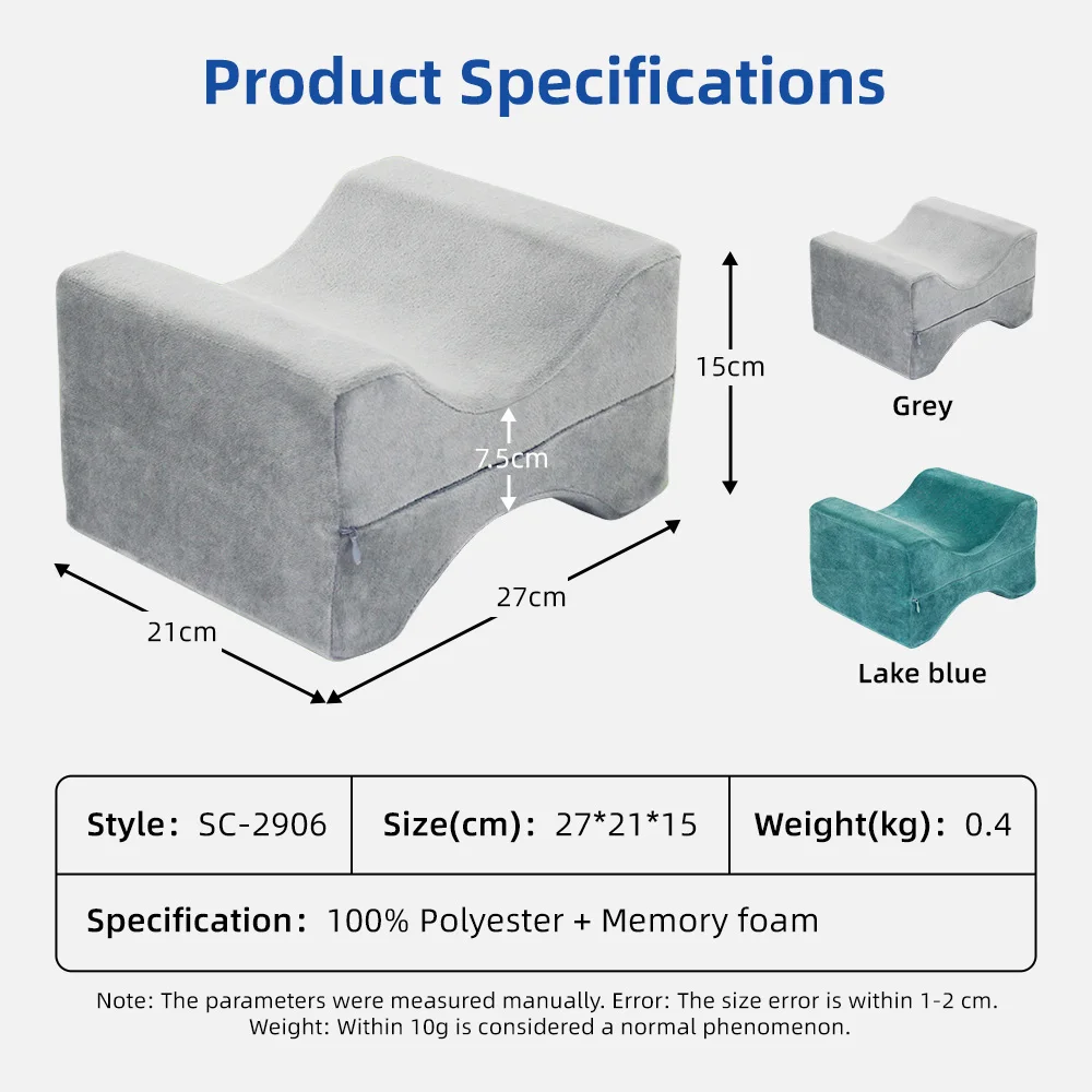 Wholesale Sciatica & Hip Pain Relief Memory Foam Side Sleeper Pillow K - product detail 2