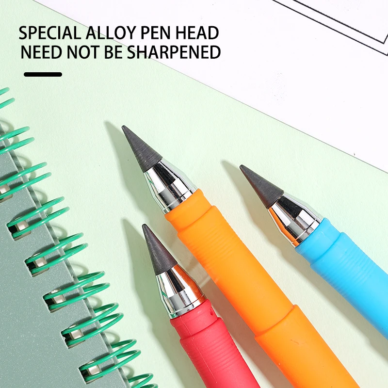 Stylish and novel ink-free eternal pen plastic pencil for drawing christmas gifts for kids