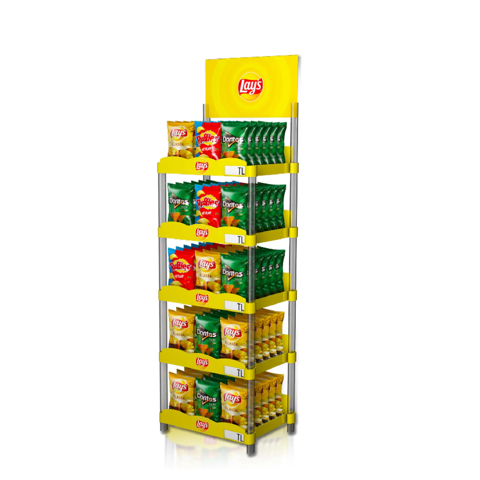 Supermarket Shelves Snack Food Display Stand Retail Store Pvc Plsstic