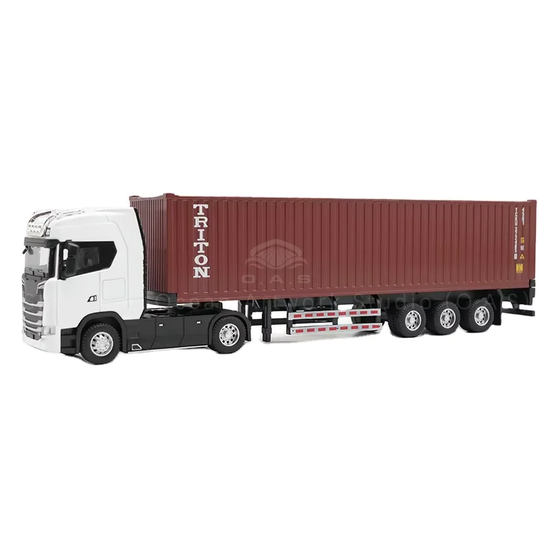 【LAC】O.A.S Container Model Factory Shipping Gift Customized 1:50 TRITON Alloy Material Truck Toy Scale Model