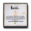 Yove Necklace (Rose Gold) + Card Gift Box