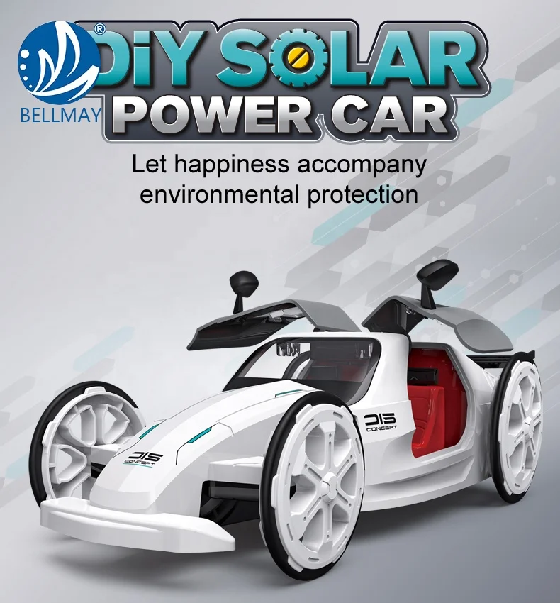 
 Детский развивающий автомобиль на солнечной батарее Bemay, игрушка «сделай сам» с питанием от солнечной энергии, набор для обучения научным экспериментам, для детей старше 6 лет  