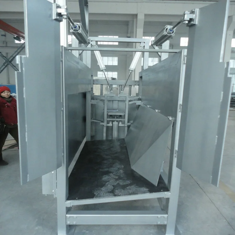 Pneumatic cattle killing box for cattle slaughtering line at modern Abattoir factory