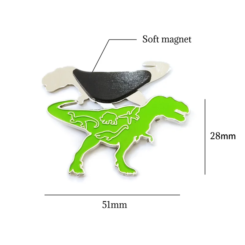 High Quality Custom Metal Craft  Zoo Souvenir Gifts  Kuwaii Animal Lapel Pin  Fridge Magnet