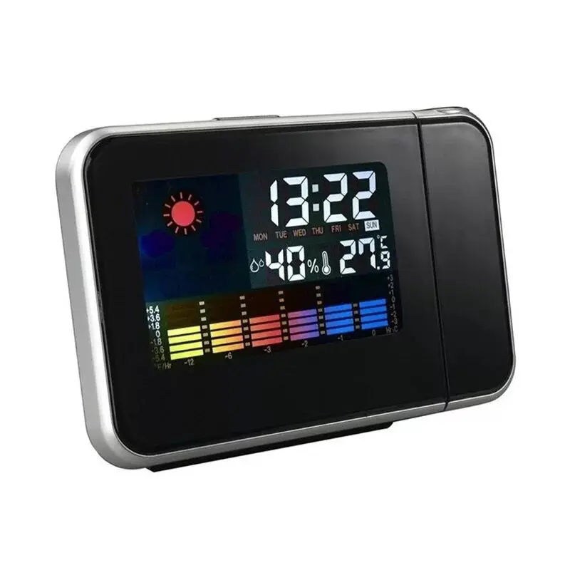 Projection numérique réveil avec Affichage LCD Thermomètre Calendrier Humidité