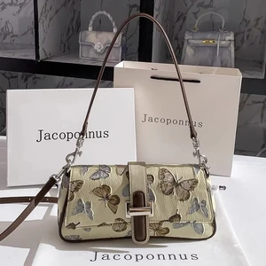 Women's PU Leather Embroidered Sling Handbags Lovely Fashionable Handbags for Summer Wholesale High Quality Designed for Ladies