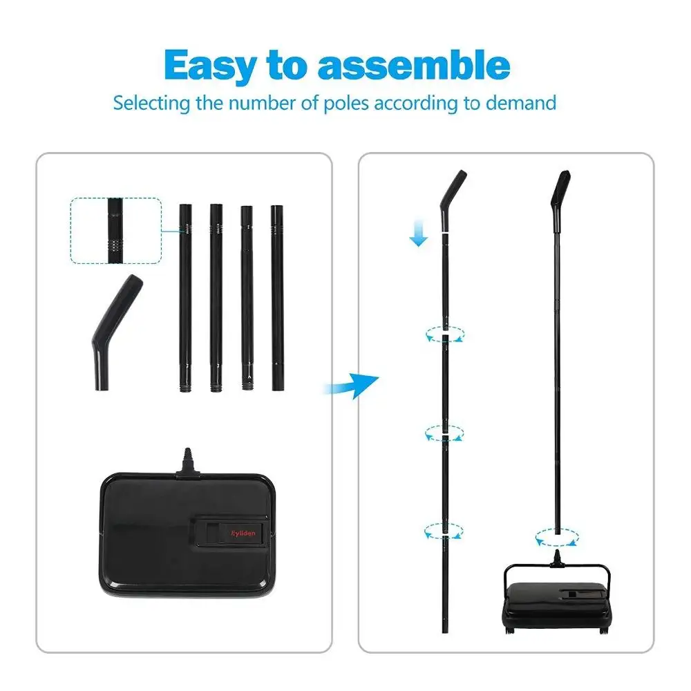 Jesun Magic Floor Cleaning Compact Durable Carpet Sweeper Light Weight Carpet Washing