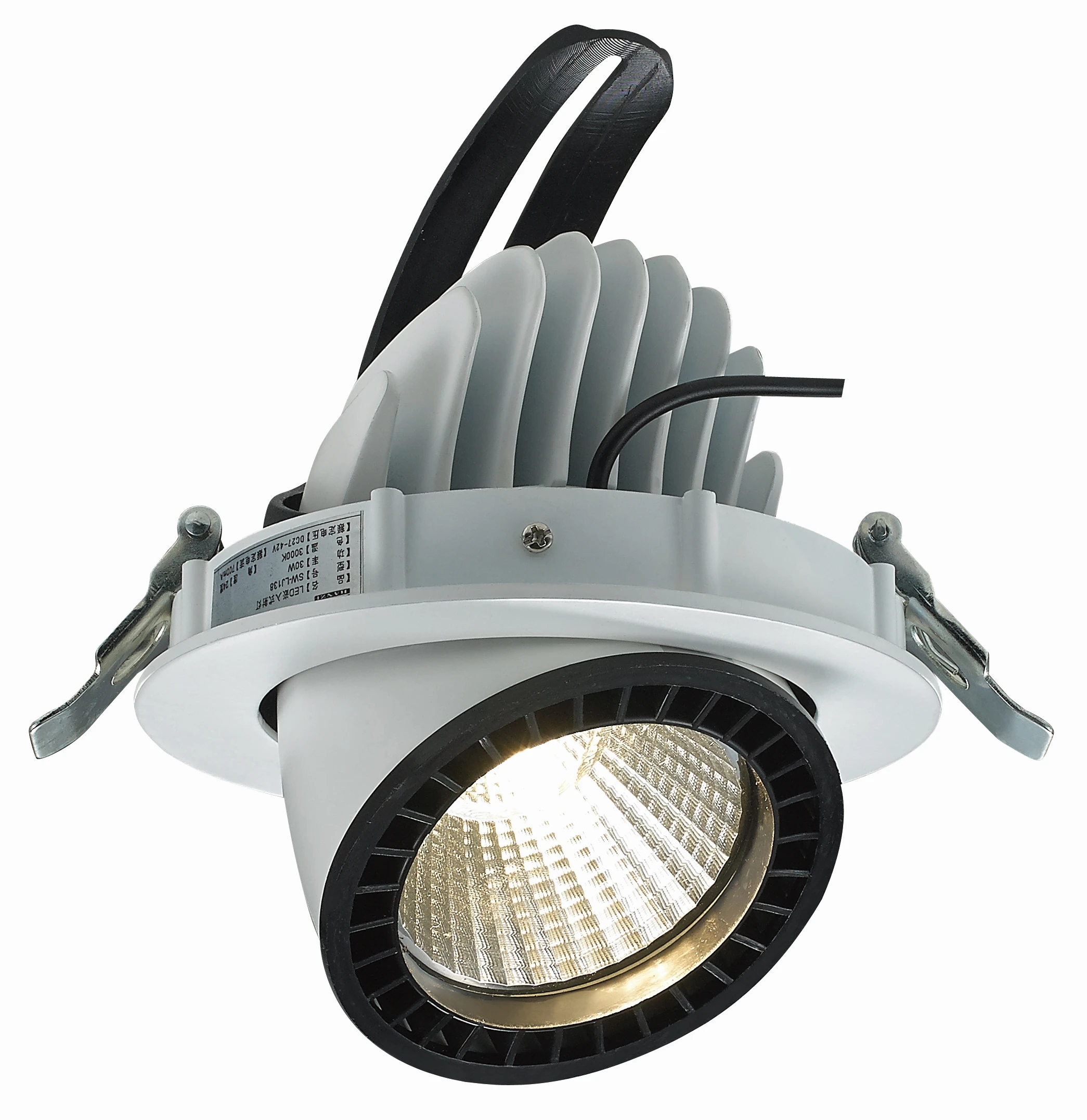 Круглый вырез 150 мм Светодиодный точечный светильник алюминиевый корпус Точечный светильник 25 Вт 30 Вт 35 Вт регулируемый настенный светильник светодиодный встраиваемый точечный светильник