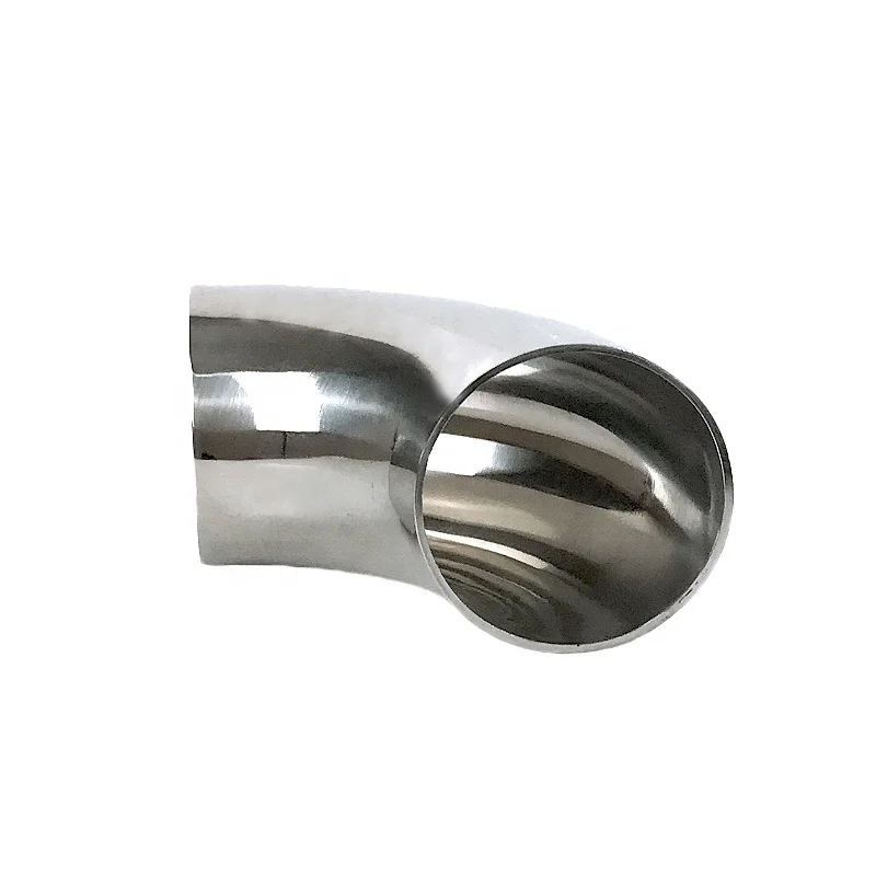 304 316L Sanitary Stainless Steel Pipe Fitting 90 Degree Welding Elbow