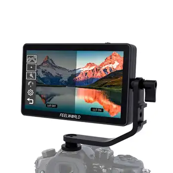 FEELWORLD F6 PLUS V2 5.5" 4K Camera Monitor | Type-C Power, Waveform & Bulk for Film Rental & OEMs Dslr Field Monitor