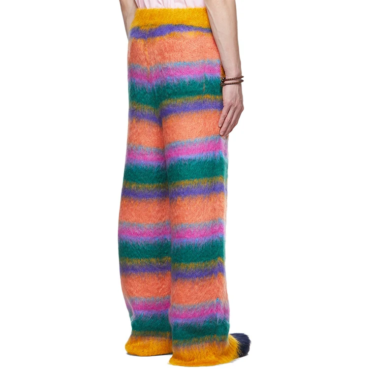 【U LAN】Olin Mohair Loose Fit Stripe Knit U LAN】Olin Mohair Loose Fit Stripe Knit
