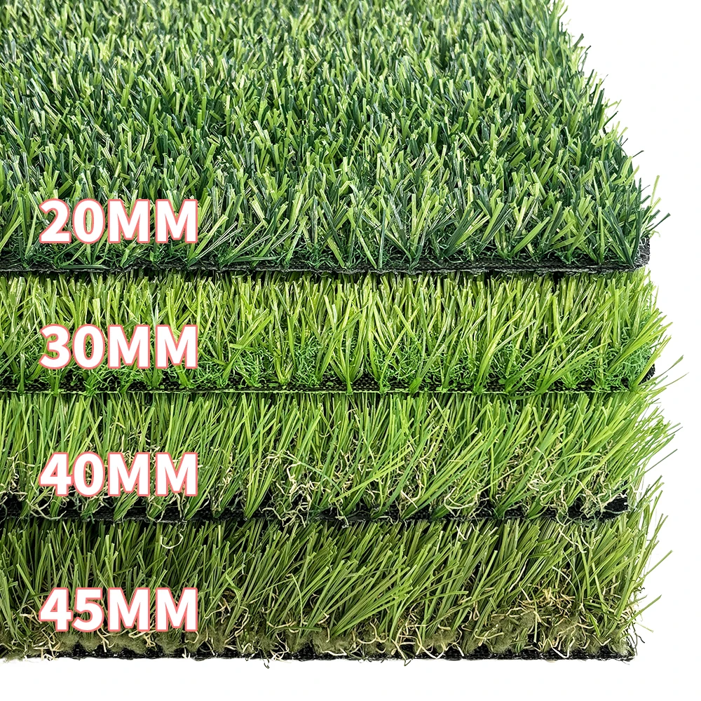JS Customized Garden Lawn Carpet Synthetic Grass Green Color Grass Artificial Turf for Landscape Decor