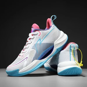 Fashion Men Sport Shoes Thick Sole Shock Absorption Basketball Shoes Outdoor Training Gym Workout Trail Running Shoes