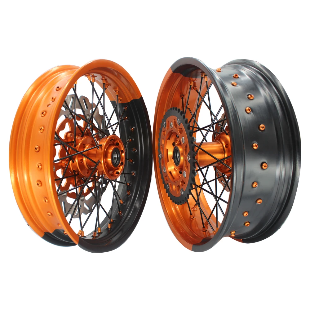 Entretoises de roues arrière SCAR KTM SX/SXF/EXC/EXCF/SMR Orange