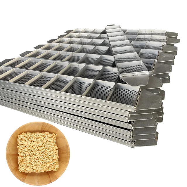 SS304 Highly Breathable Stciking Proof Pillow Instant Noodle Frying Basket for Instant Noodles Making Machine 6
