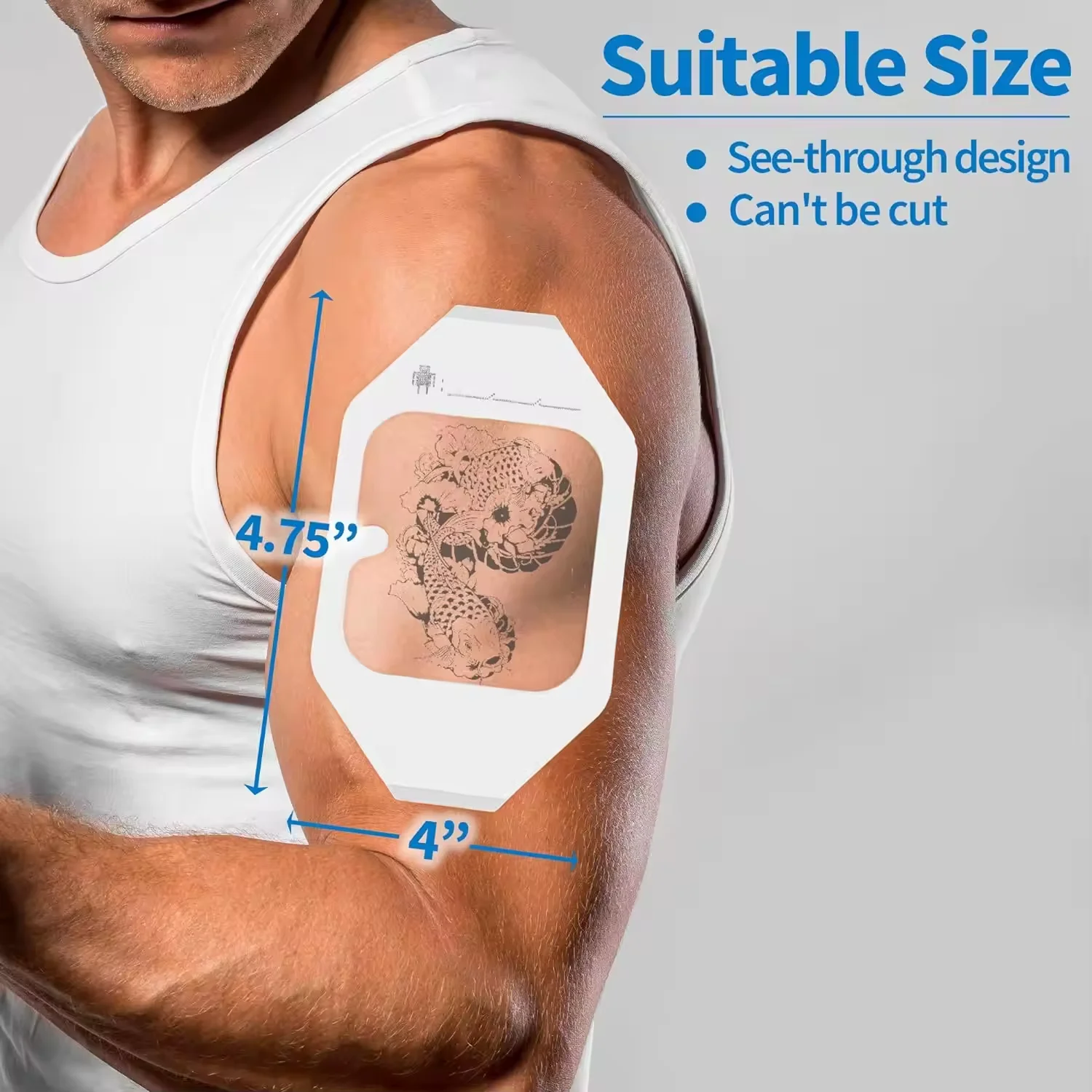10*12cm Disposable Waterproof Film Transparent Dressing I.V Cannula Wound  Plaster Products for Fixing PICC and Catheter
