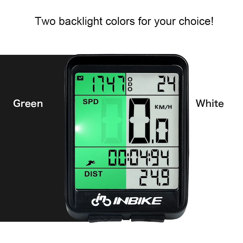 INBIKE беспроводной водонепроницаемый велосипедный одометр аксессуары дорожный велосипед спидометр компьютеры компьютер