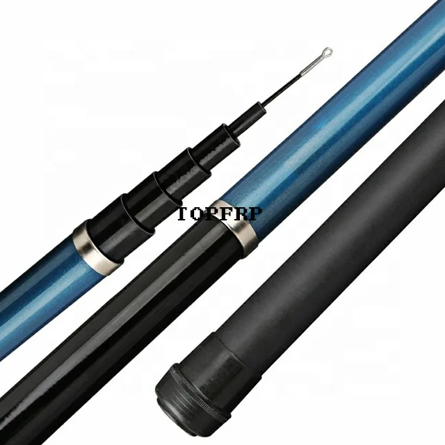 7m to 18m Telescopic Extension Pole Fiberglass Fishing Rod - Custom Length,  Durable, Ideal for Industrial & Fishing Applications