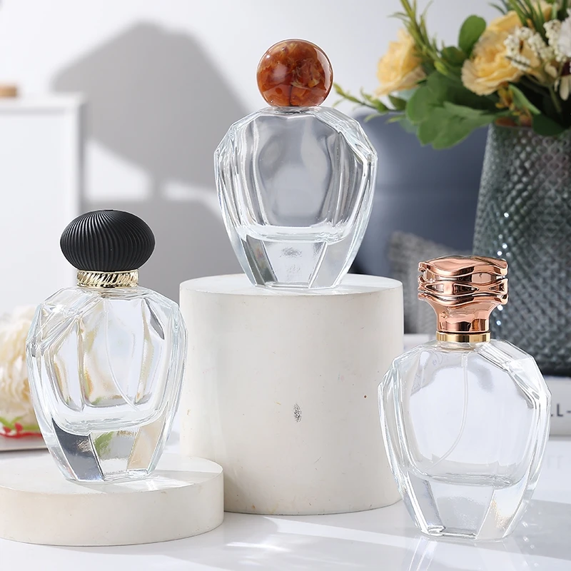 Wholesale Perfume Sample Bottles 80ml Polygon Glass Perfume Bottles
