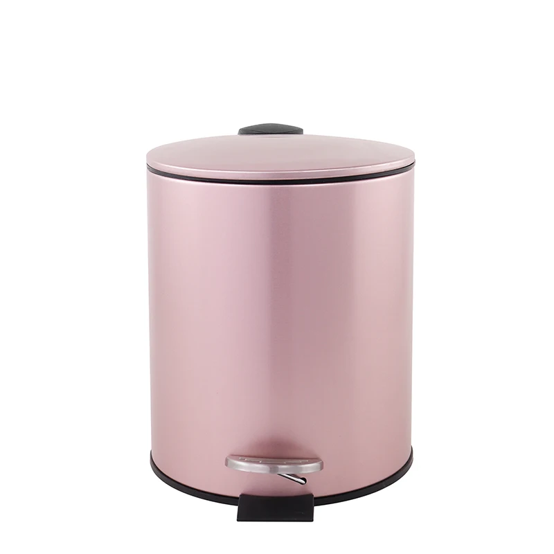 Pink Waste Bin Pedal Bin 3L 3 Litre NEW Kitchen Metal Bin Bathroom 