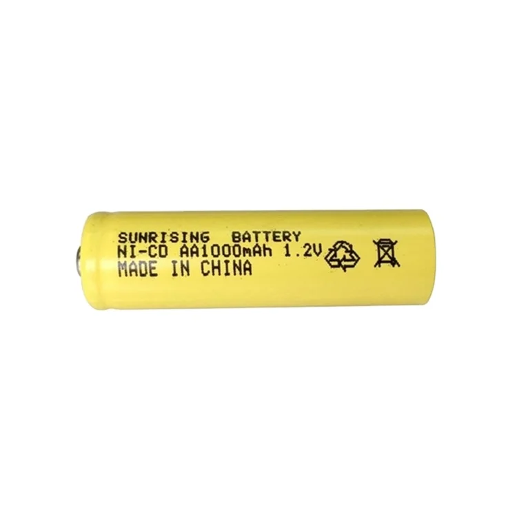 Nickel cadmium batteries aa 1000mah 1.2v