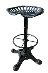 Bar chair simple modern industrial style personalized iron backrest coffee shop high foot bar chair iron stool
