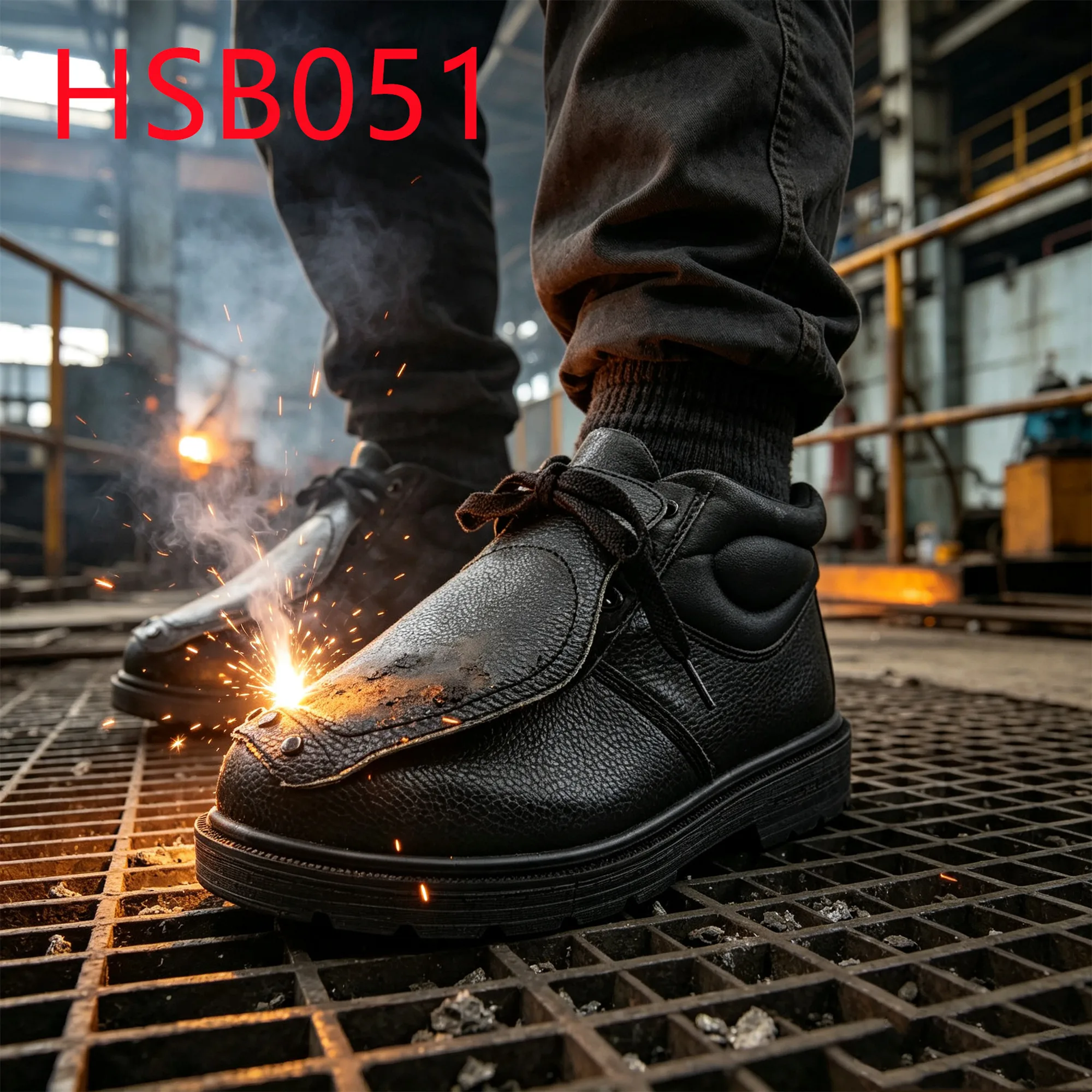 HY,Metallurgical Casting Steel Nose Design Spark Protection Safety Boots Factory Price S3 Grade Hua Singh Labor Work BootsHSB051