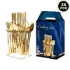 Blue box iron frame set of 24 [gold]]