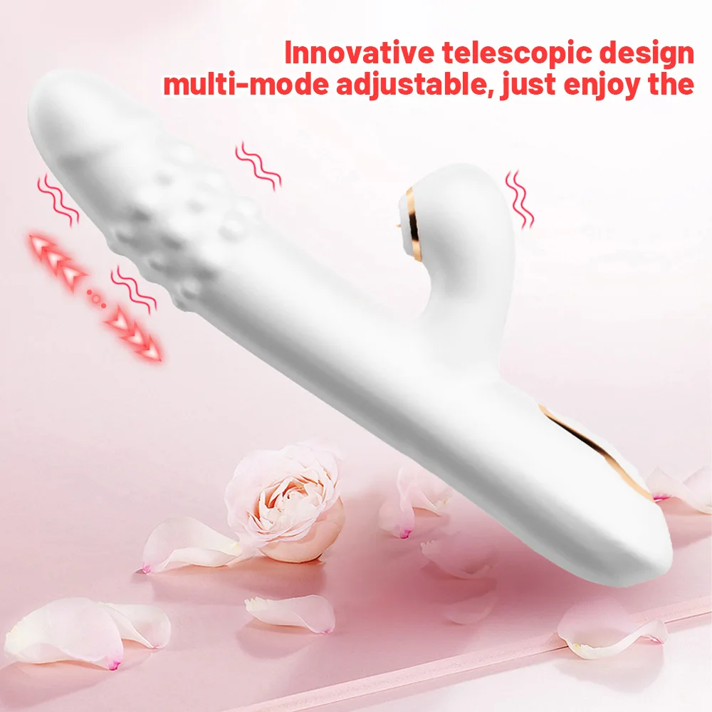 Amoura clitoral vibrator suction and thrust activation feature