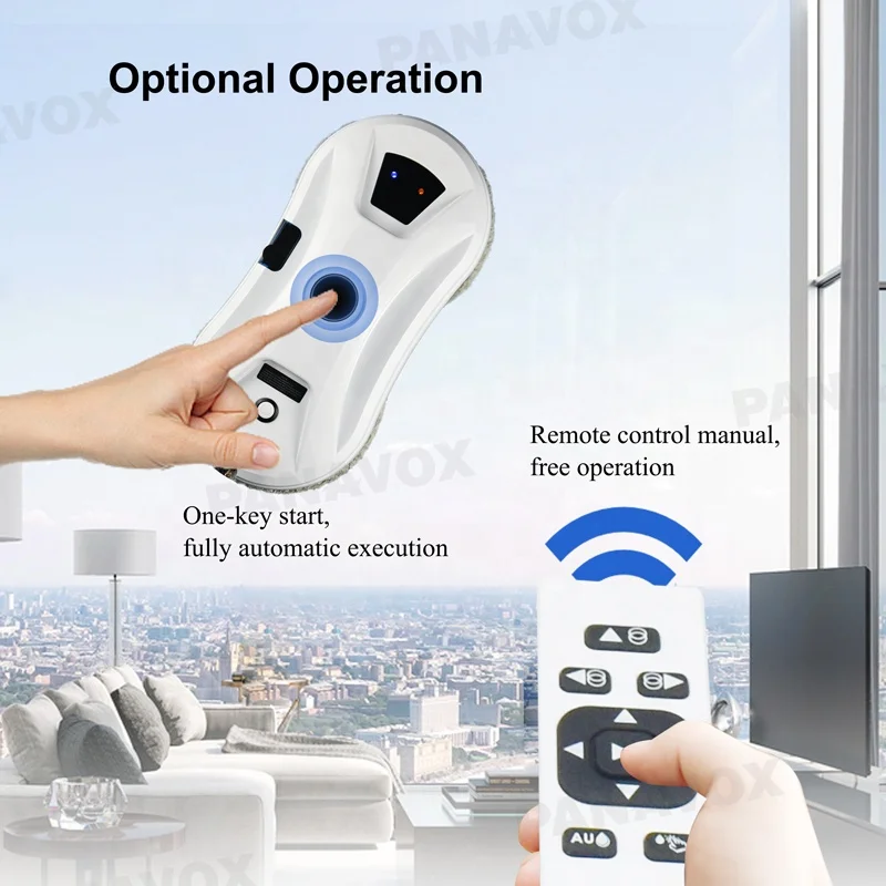 Factory Direct Smart Water Spray Robot Cleaner Vacuum Remote Control Window Electric Glass Cleaning Robot