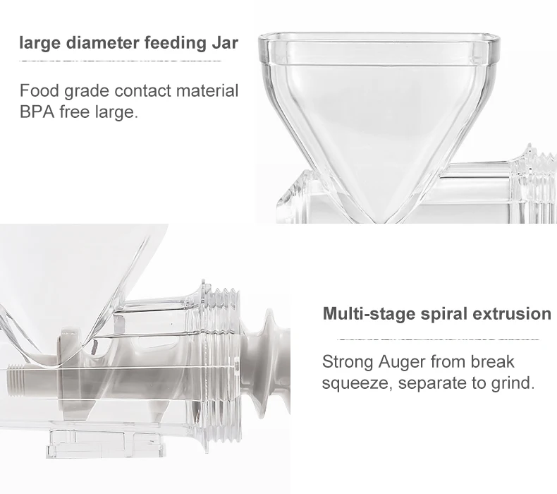 Portable Manual Multifunction Meat Chopper and Blender Home Appliance Rotary Hand Grinder Made of Durable Plastic